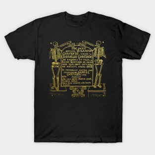 English Tomb Brass Rubbing Susannah Gartside died 1668 T-Shirt